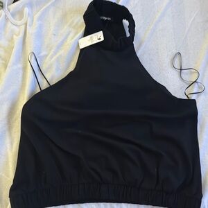 Express Black Halter Top